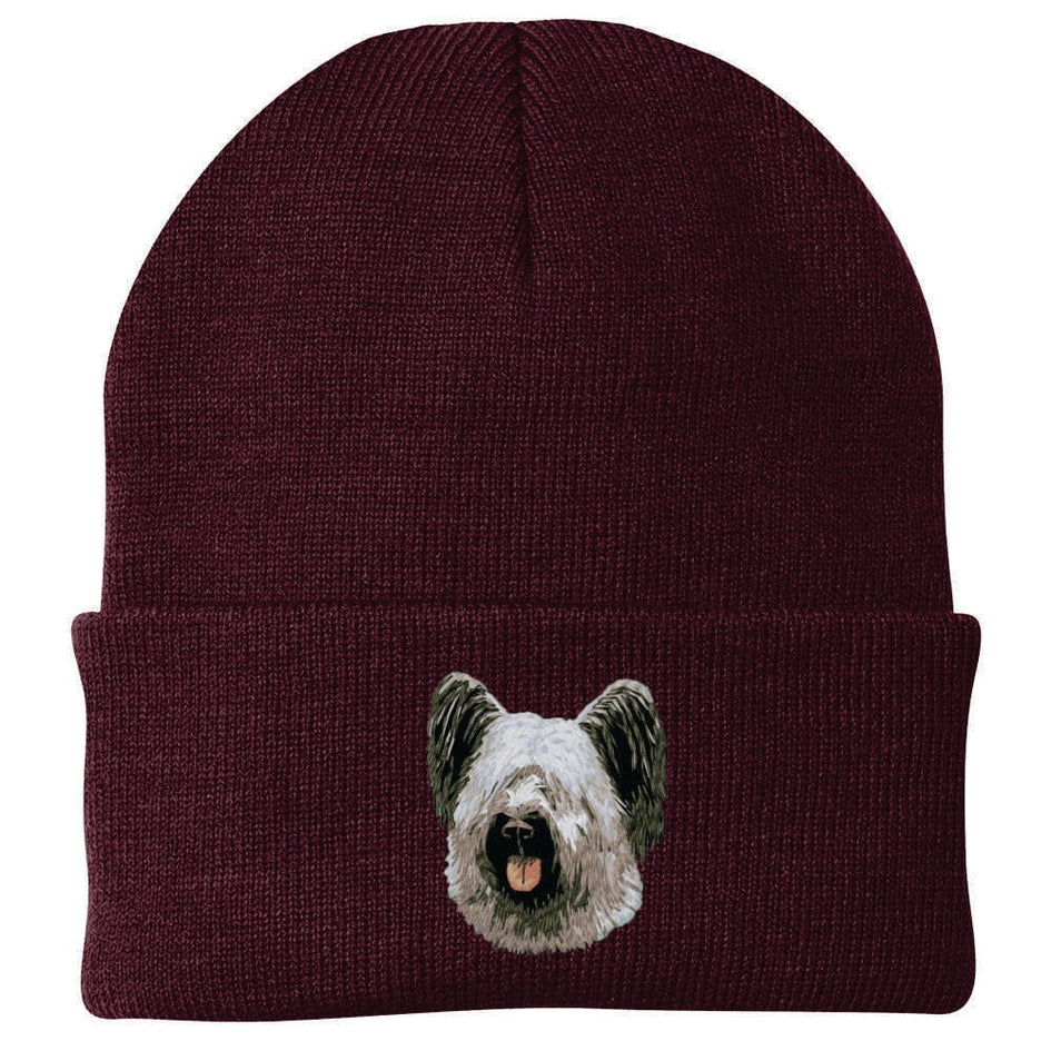 Skye Terrier Embroidered Beanie