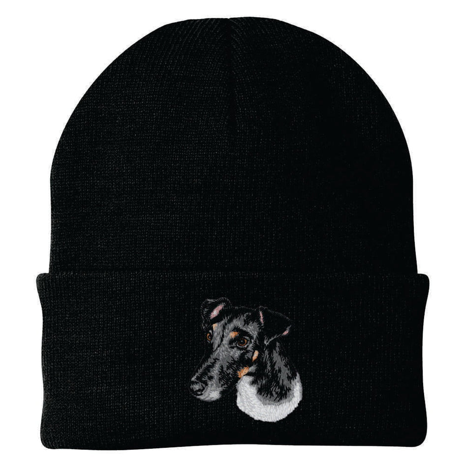 Smooth Fox Terrier Embroidered Beanie