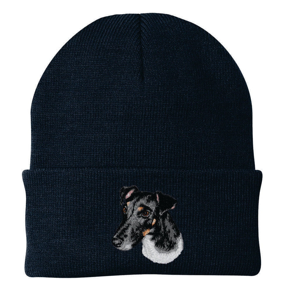 Smooth Fox Terrier Embroidered Beanie