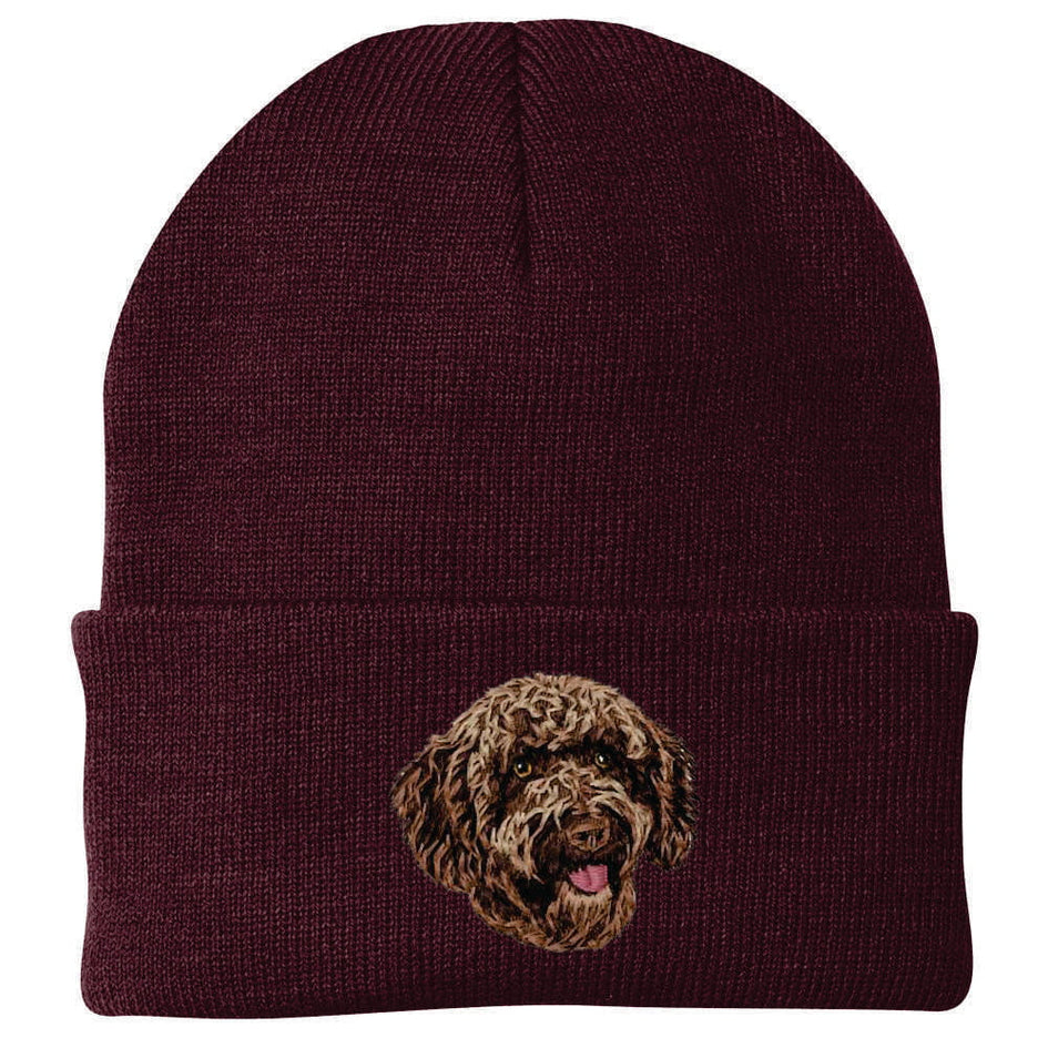 Spanish Water Dog Embroidered Beanie