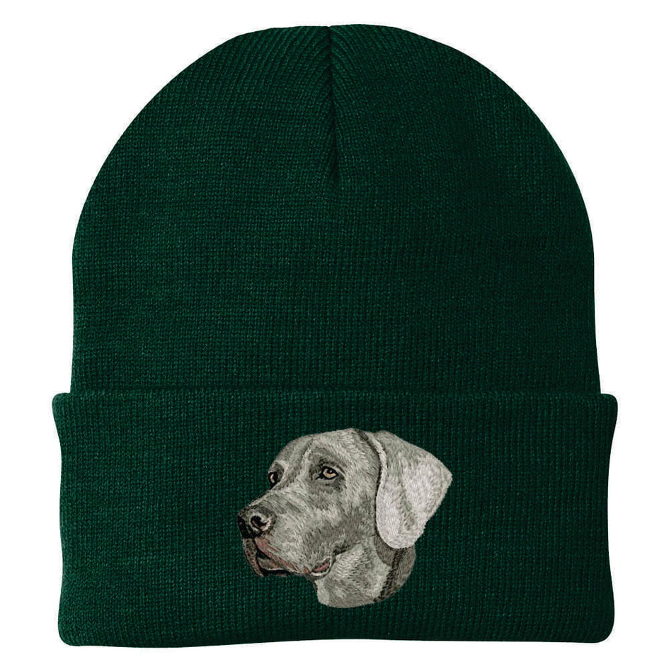 Weimaraner Embroidered Beanie