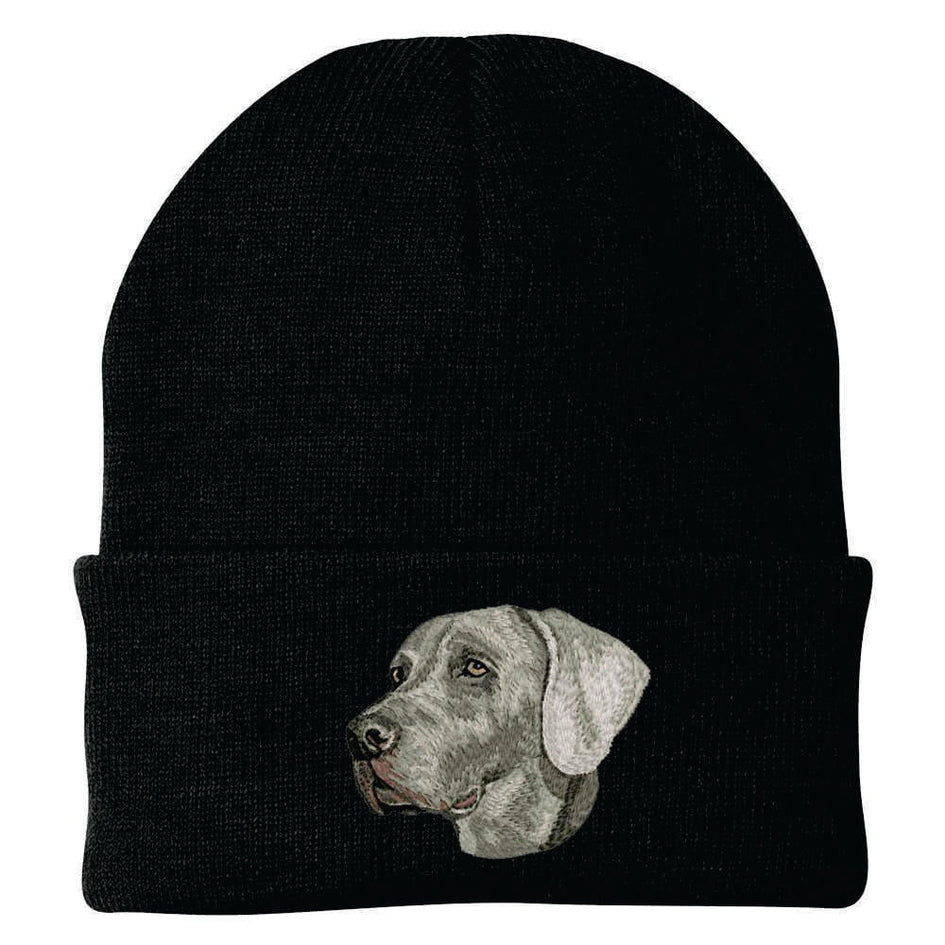 Weimaraner Embroidered Beanie