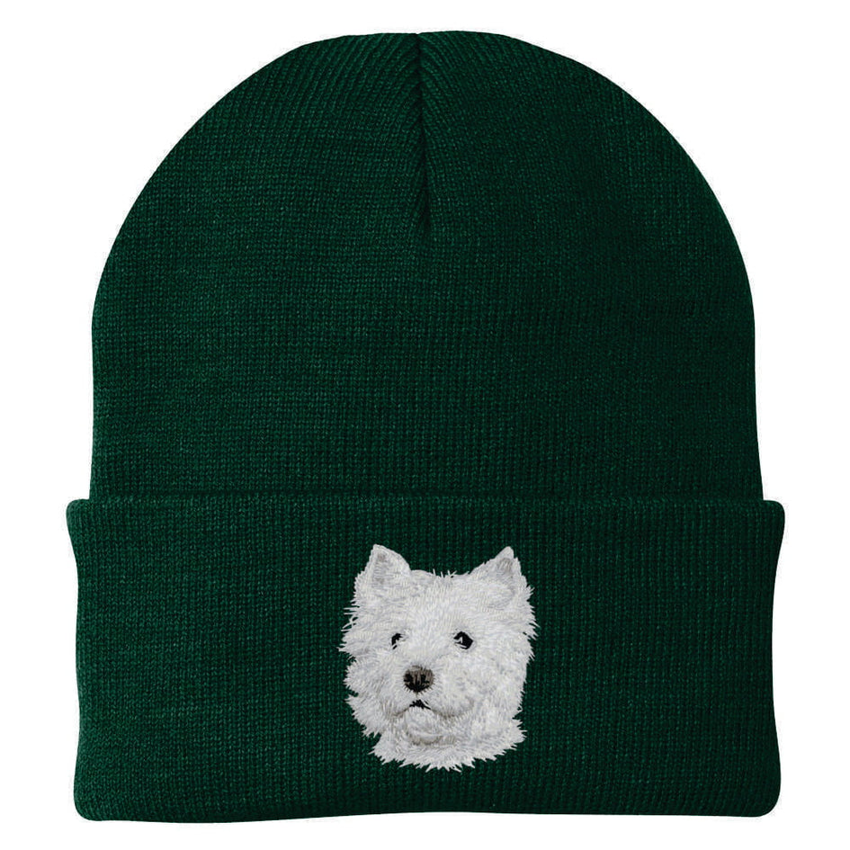 West Highland White Terrier Embroidered Beanie