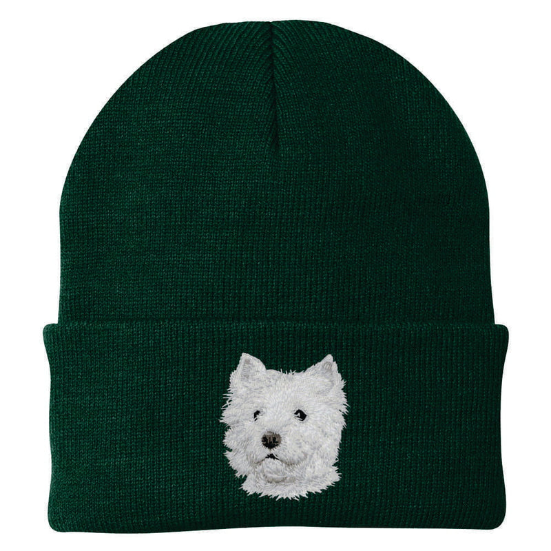 West Highland White Terrier Embroidered Beanie