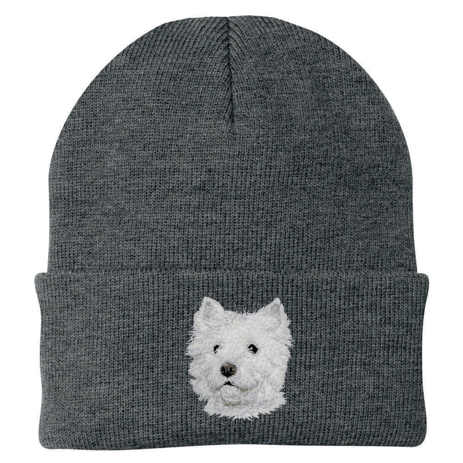 West Highland White Terrier Embroidered Beanie