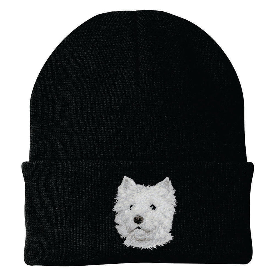 West Highland White Terrier Embroidered Beanie