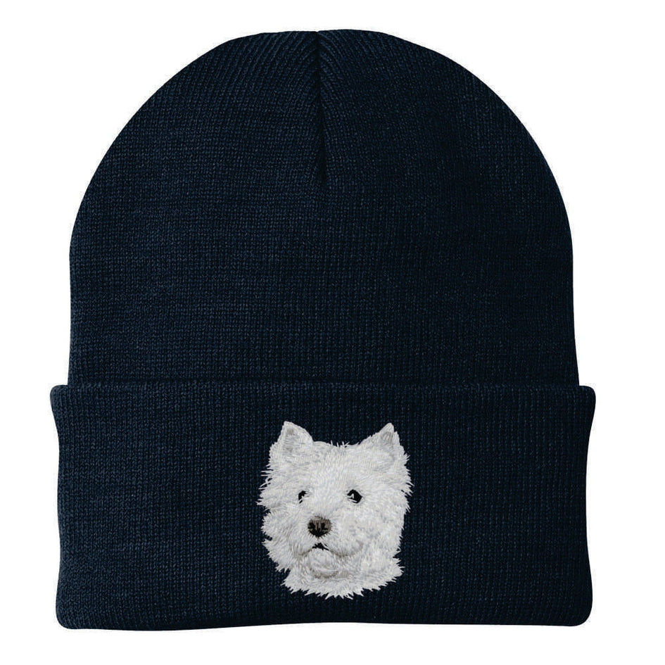 West Highland White Terrier Embroidered Beanie