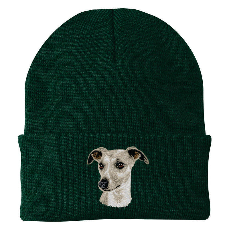 Whippet Embroidered Beanie