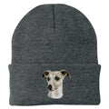 Whippet Embroidered Beanie