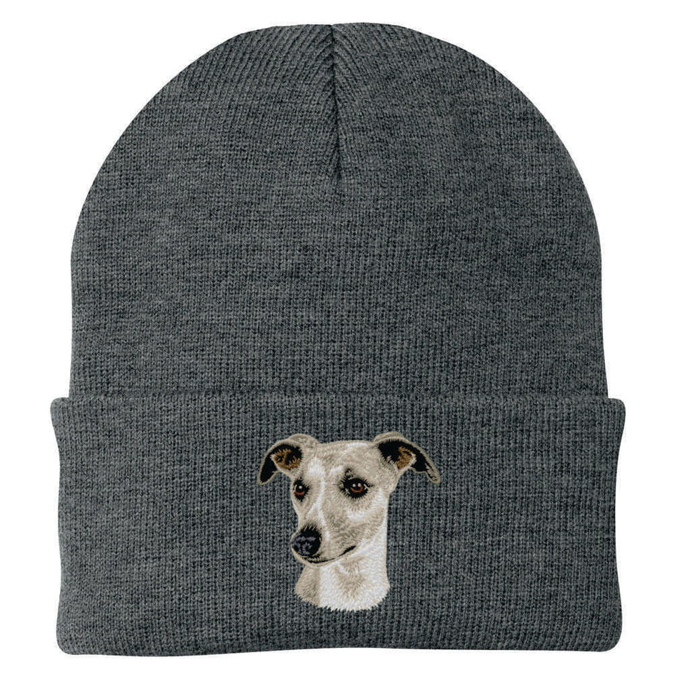 Whippet Embroidered Beanie
