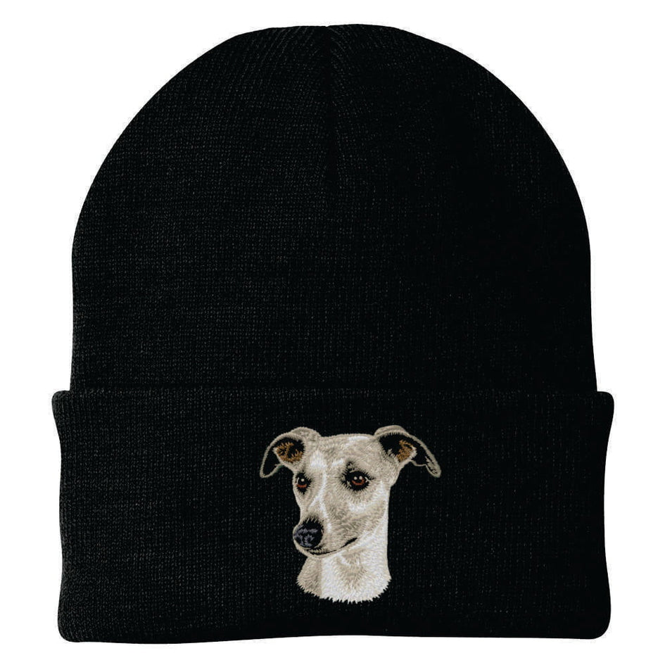 Whippet Embroidered Beanie