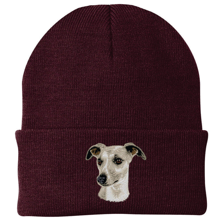 Whippet Embroidered Beanie