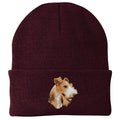 Wire Fox Terrier Embroidered Beanie