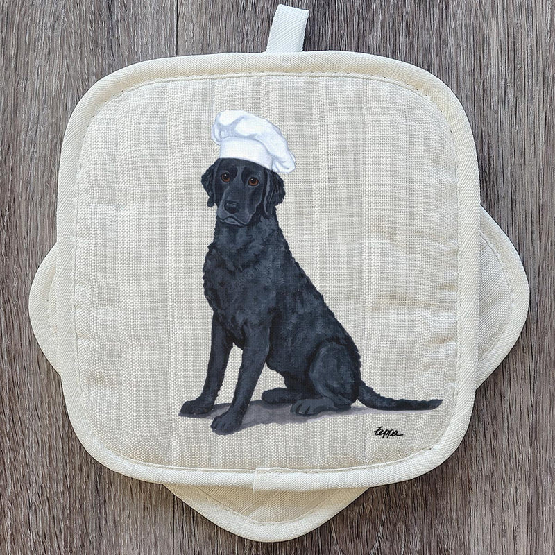 Curly-Coated Retriever  Pot Holder Set