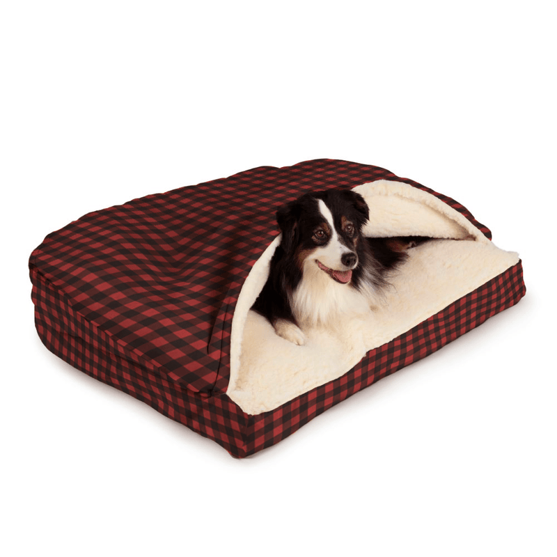 Holiday Luxury Cozy Cave® - Rectangle Dog Bed