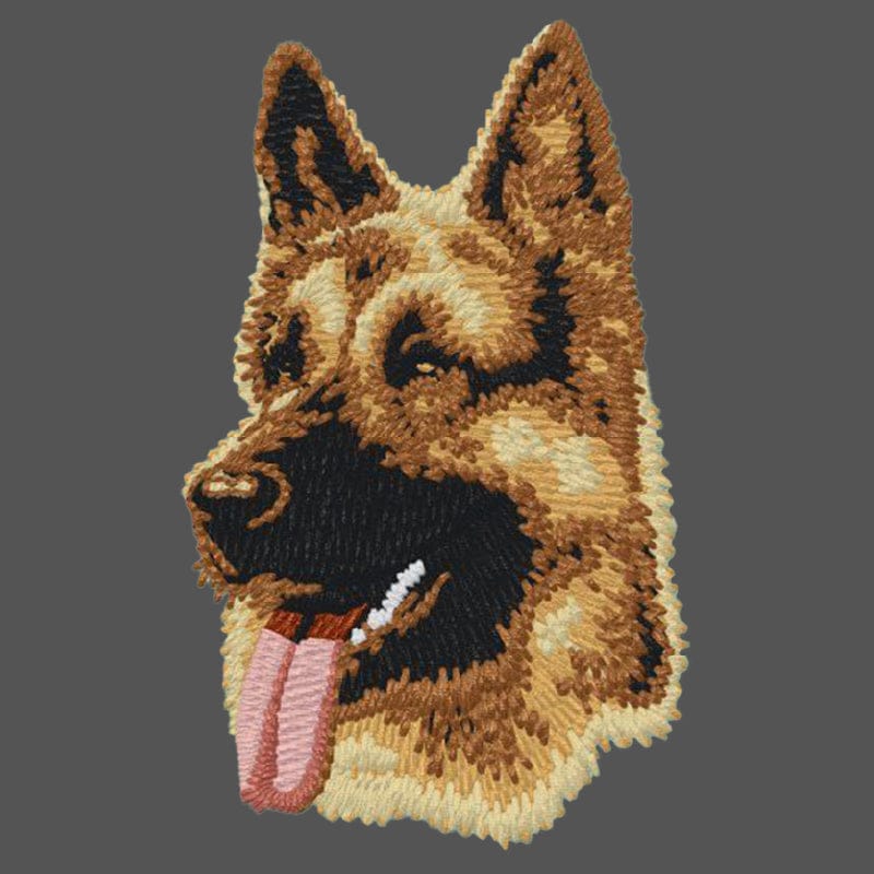 GRASS MEN'S 総柄 ジャケット GM CO4862 German Shepherd Dog Embroidered Men's Fleece Jacket | AKC Shop
