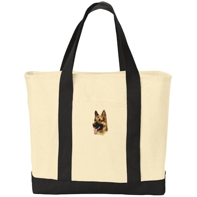 German Shepherd Dog Embroidered Tote