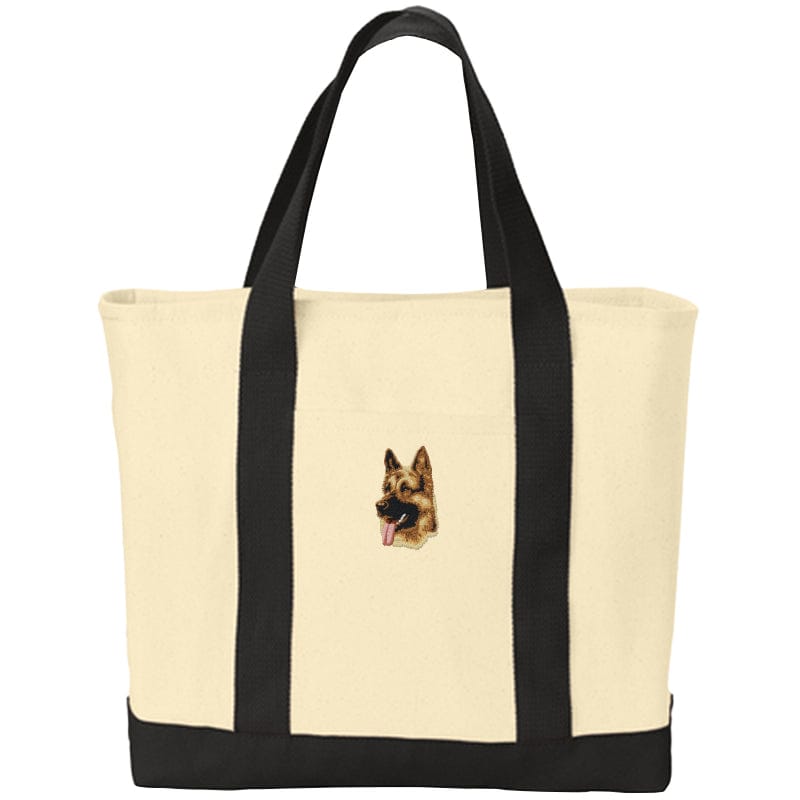 German Shepherd Dog Embroidered Tote