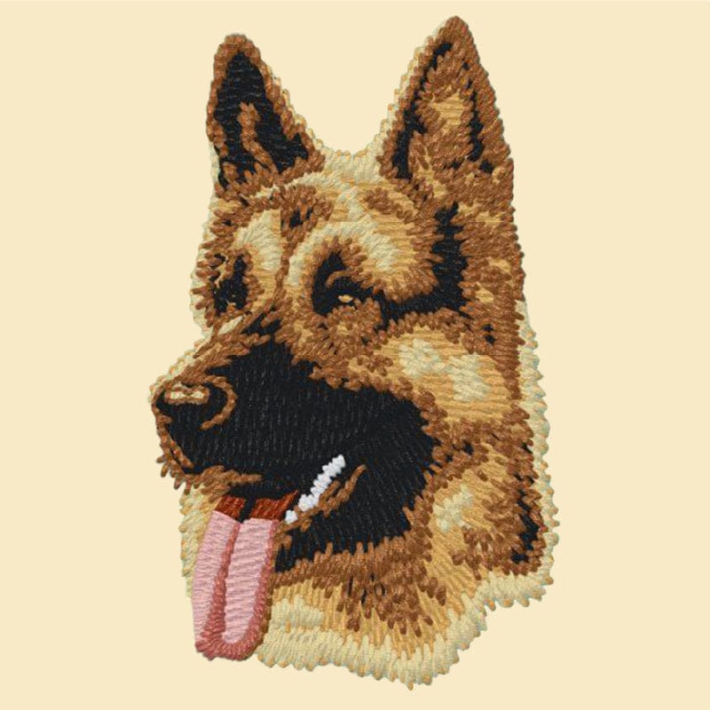German Shepherd Dog Embroidered Tote