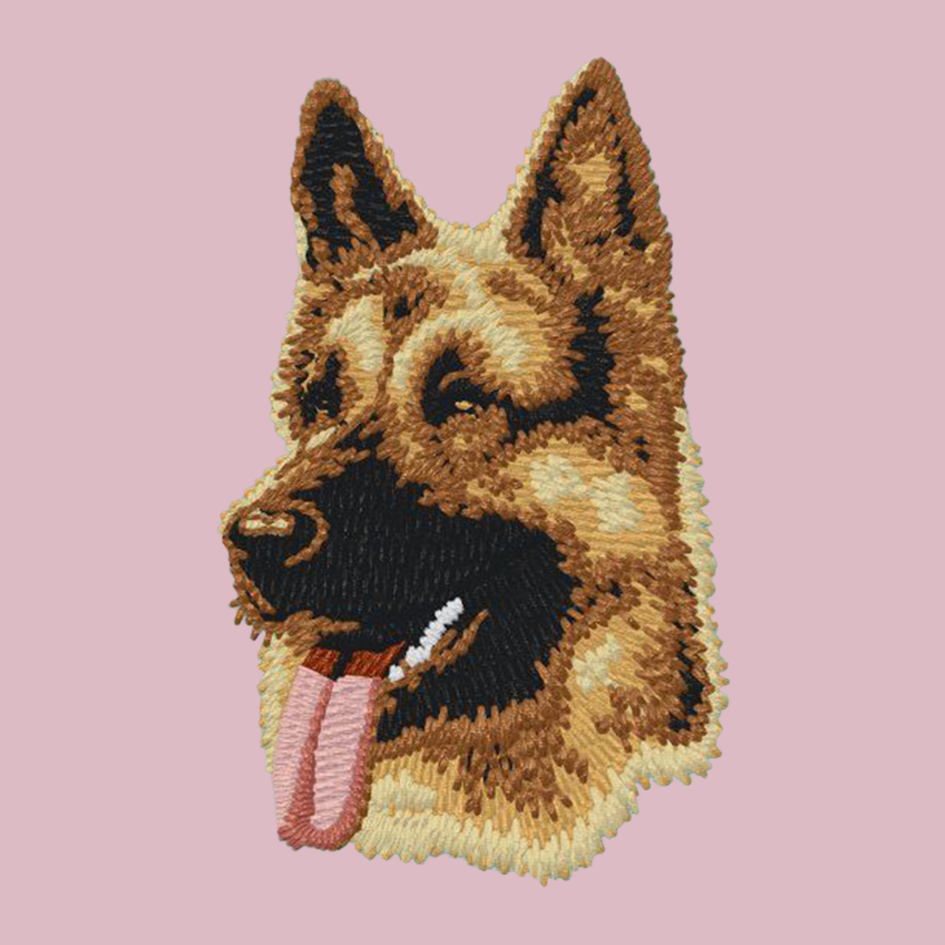 German Shepherd Dog Embroidered Baseball Cap