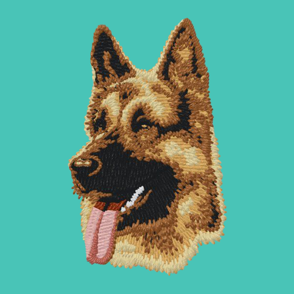 German Shepherd Dog Embroidered Baseball Cap