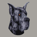 Great Dane Embroidered Sweatshirt Hoodie