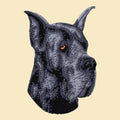Great Dane Embroidered Tote