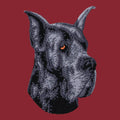 Great Dane Embroidered Wearable Blanket
