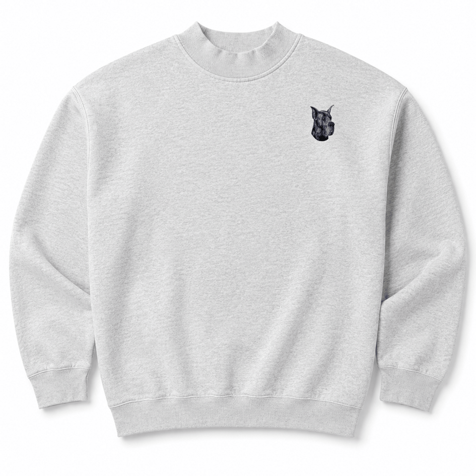 Great Dane Embroidered Mock Neck Sweatshirt