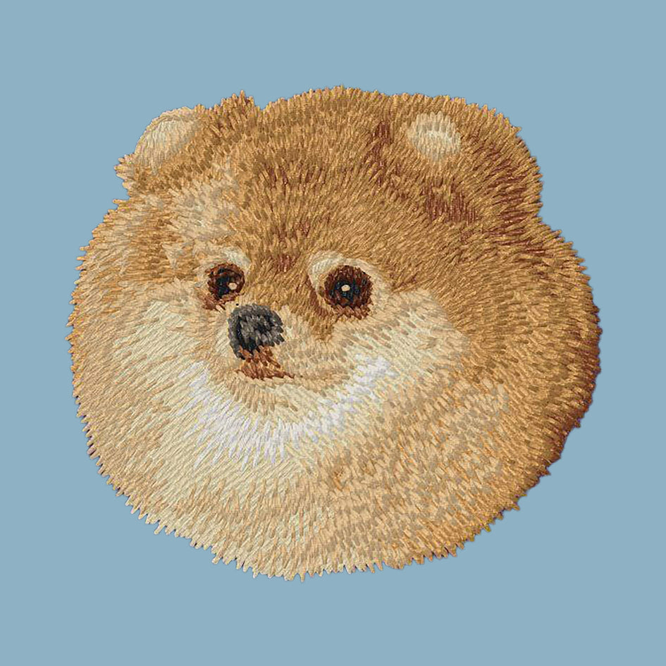 Pomeranian Embroidered Sweatshirt Hoodie