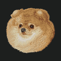 Pomeranian Embroidered Crossbody Bag