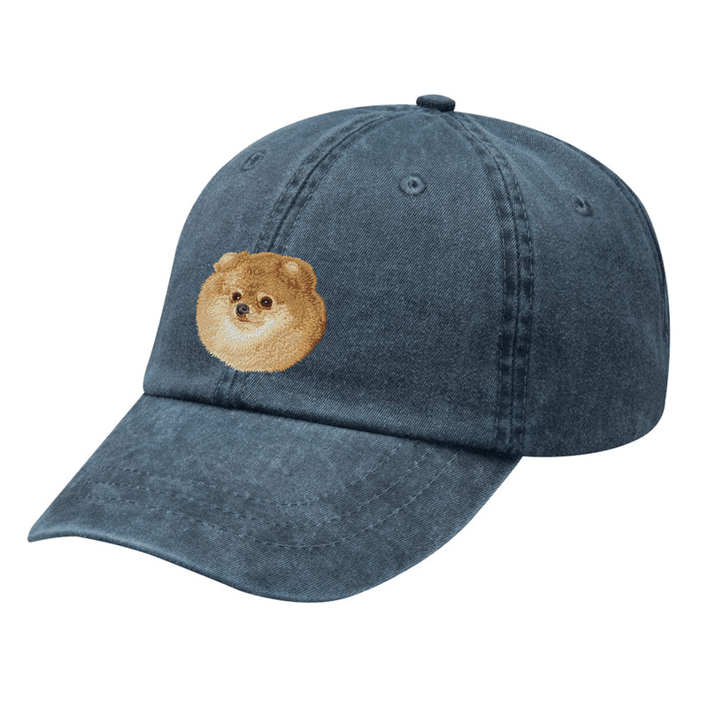Pomeranian Embroidered Baseball Cap