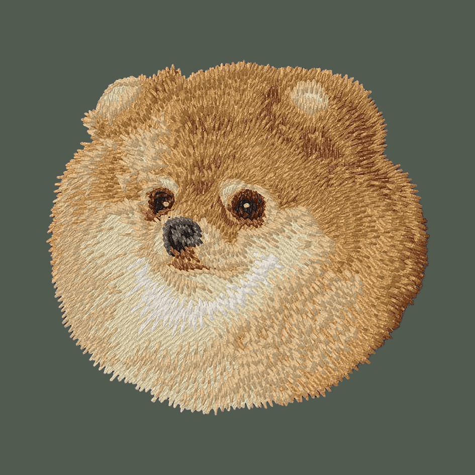 Pomeranian Embroidered Baseball Cap