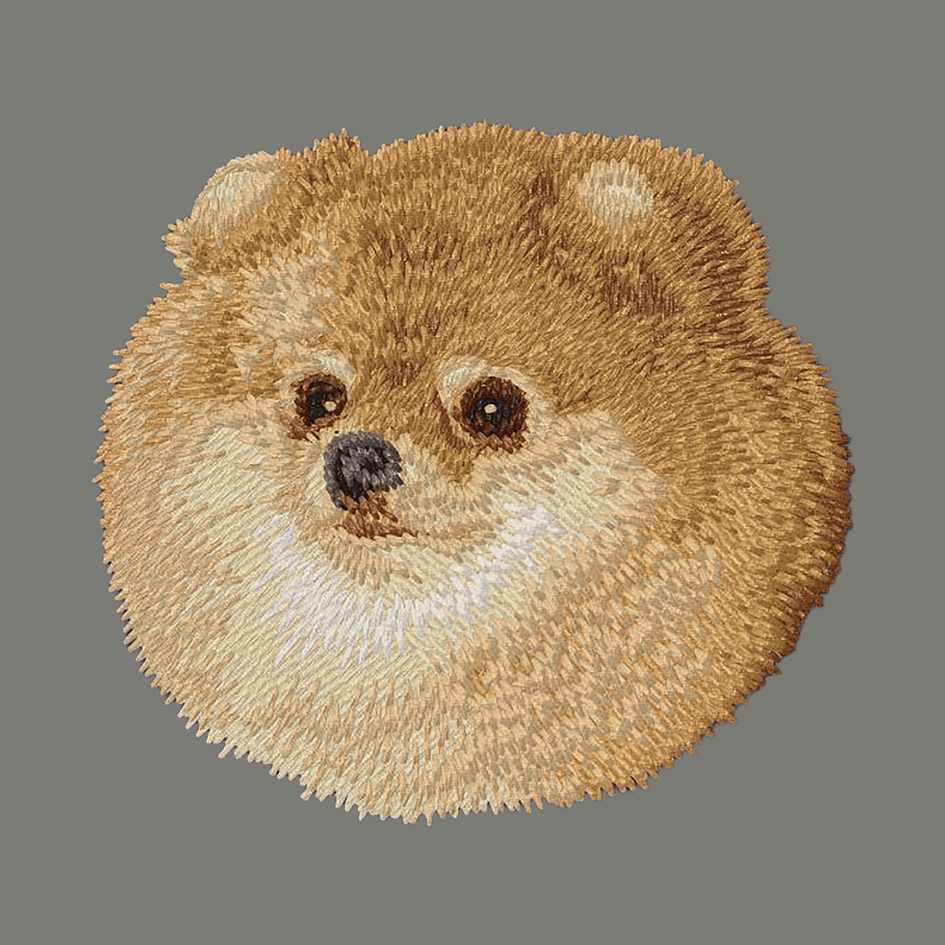 Pomeranian Embroidered Wearable Blanket