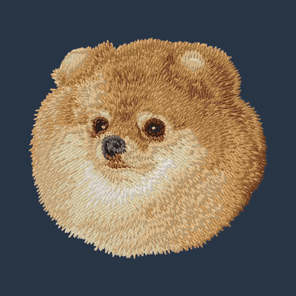 Pomeranian Embroidered Wearable Blanket