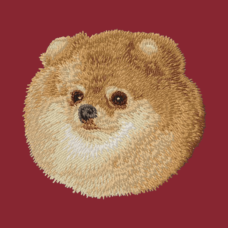 Pomeranian Embroidered Wearable Blanket