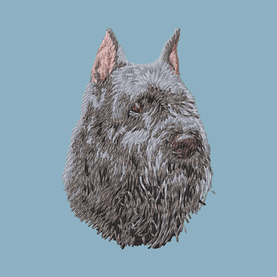 Bouvier des Flandres Embroidered Sweatshirt Hoodie