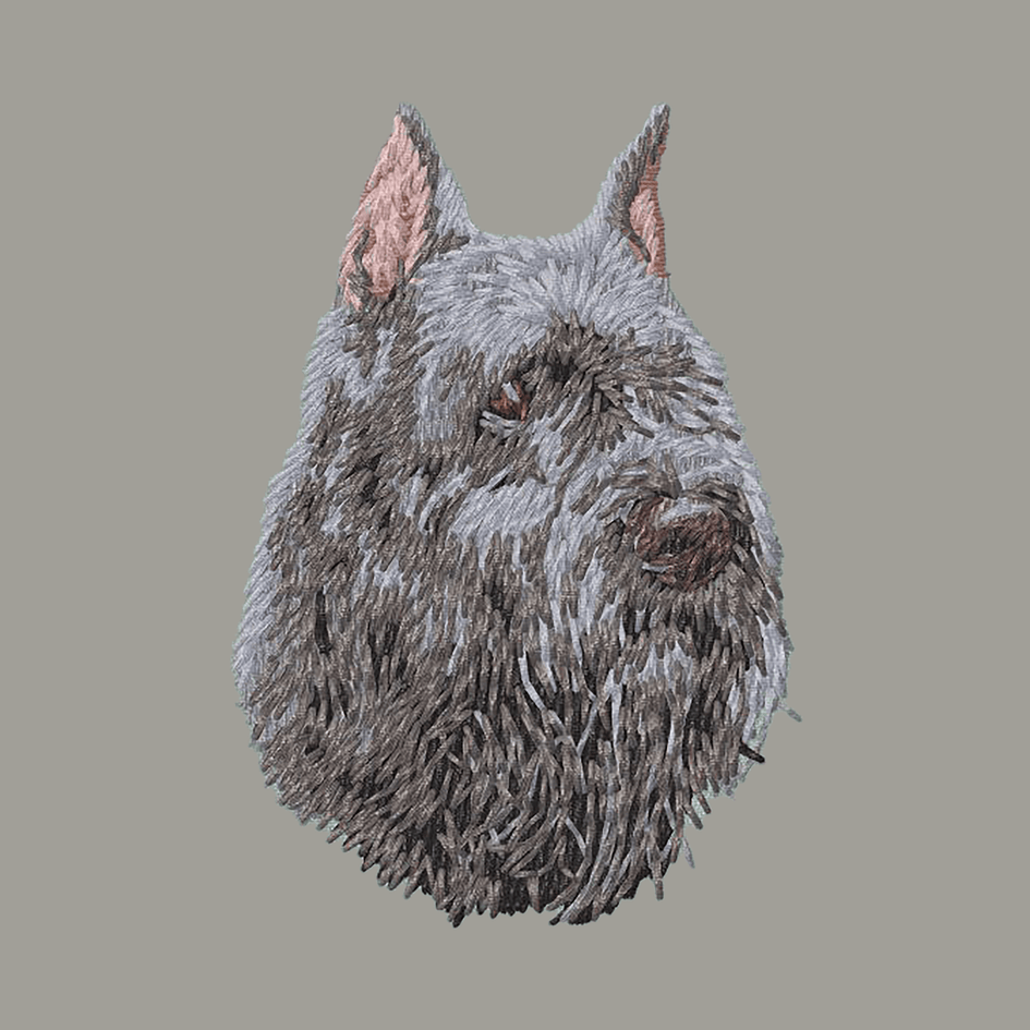 Bouvier des Flandres Embroidered Sweatshirt Hoodie