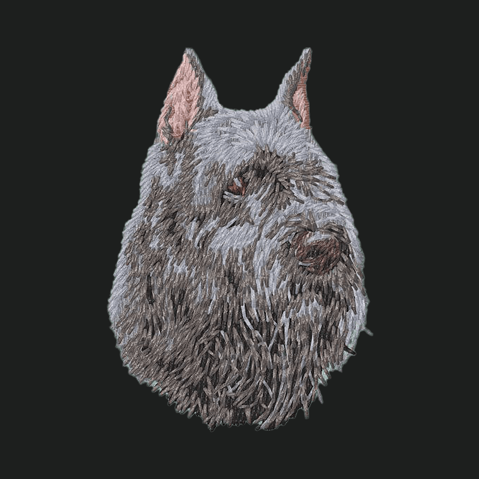 Bouvier des Flandres Embroidered Crossbody Bag