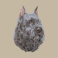 Bouvier des Flandres Embroidered Crossbody Bag