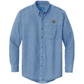 Bouvier des Flandres Embroidered Men's Denim Shirt