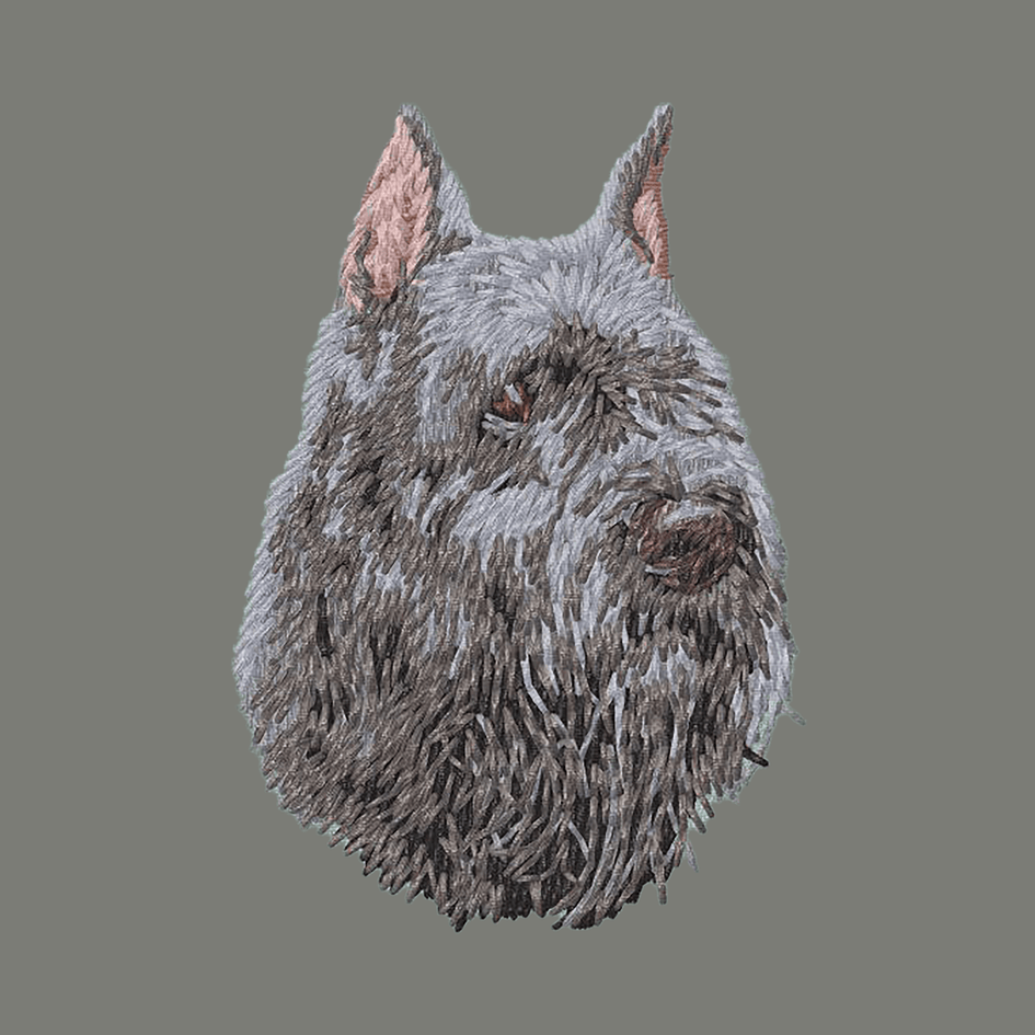 Bouvier des Flandres Embroidered Wearable Blanket