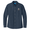 Bouvier des Flandres Embroidered Women's Denim Shirt