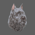 Bouvier des Flandres Embroidered Women's Fleece Jacket