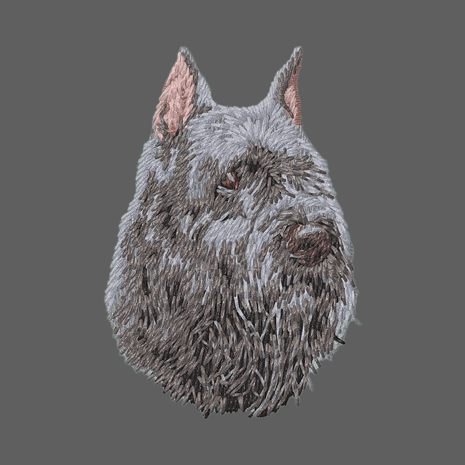 Bouvier des Flandres Embroidered Women's Fleece Jacket