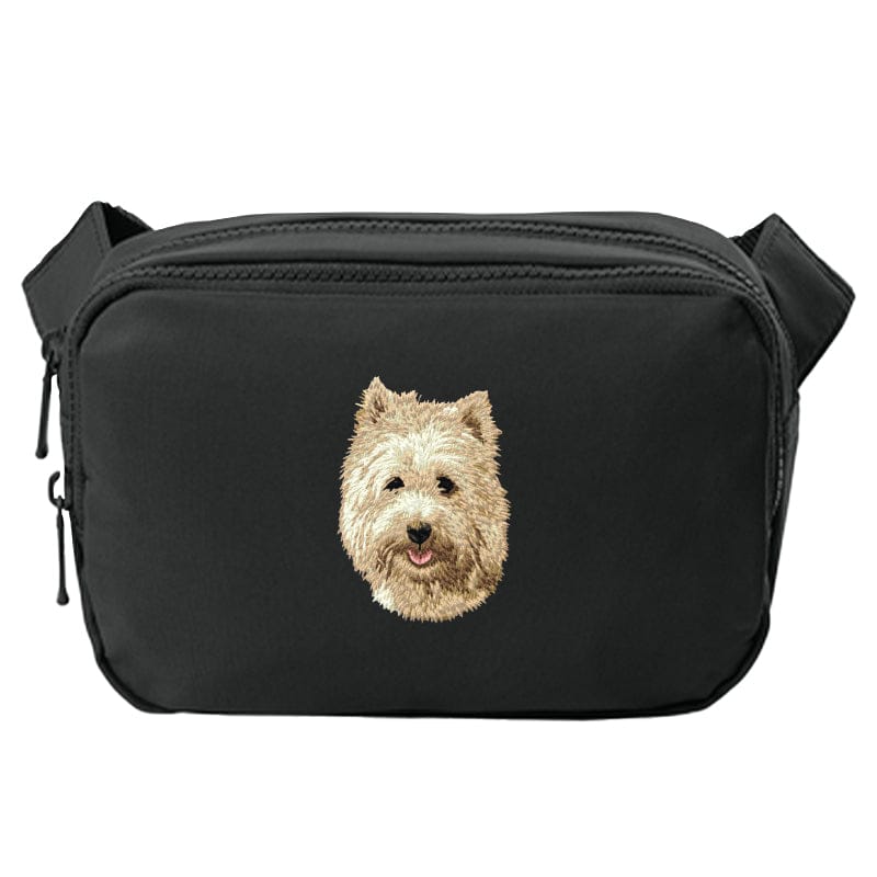 Cairn Terrier Embroidered Crossbody Bag