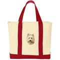 Cairn Terrier Embroidered Tote