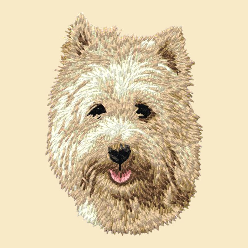 Cairn Terrier Embroidered Tote