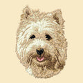 Cairn Terrier Embroidered Tote