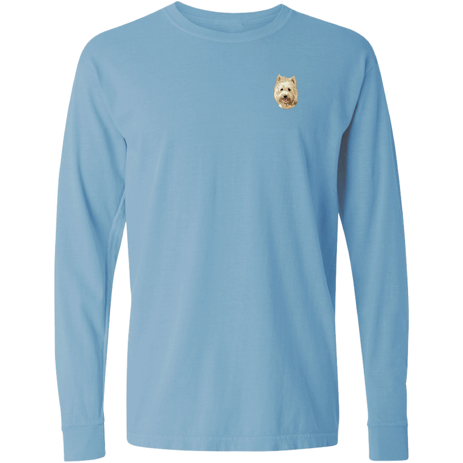 Cairn Terrier Embroidered Classic Long Sleeve Shirt